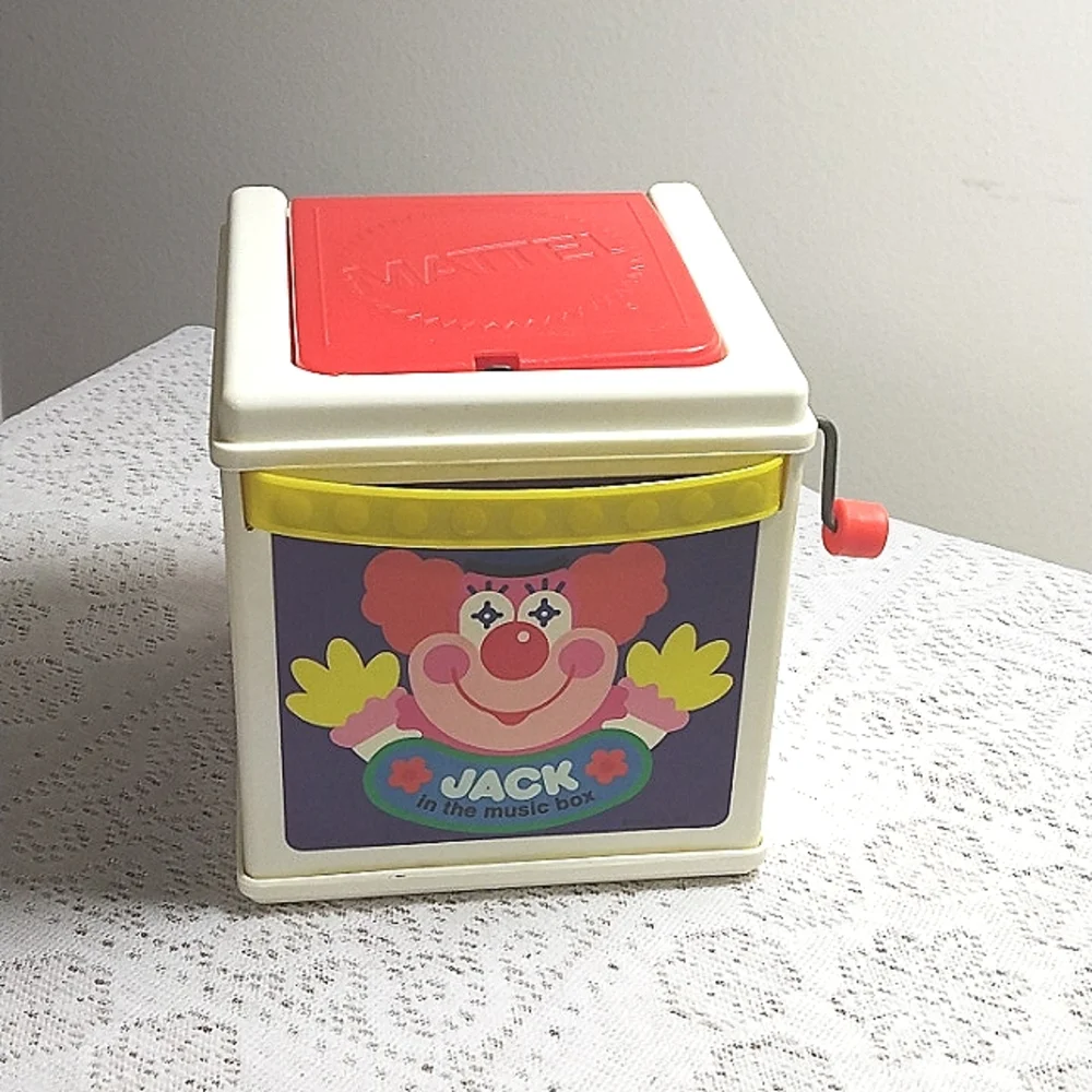 Vintage 80s Mattel Jack in the Box Children Toys